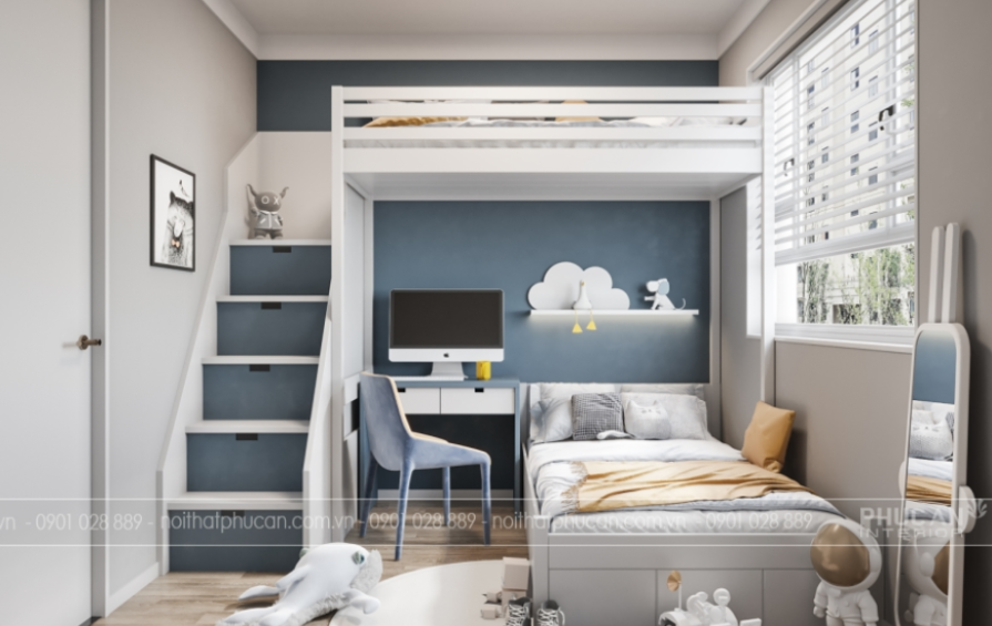 giường tầng cho bé trai 2