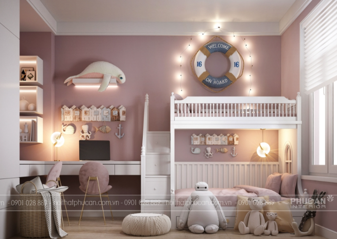  Lợi ích khi sử dụng giường tầng trẻ em cho phòng nhỏ