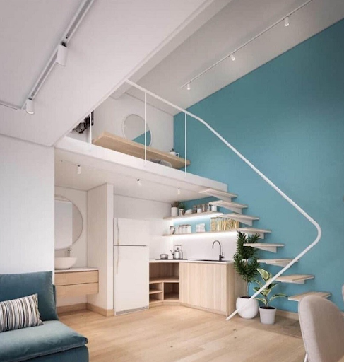Gợi ý thiết kế nội thất đẹp cho nhà 30m2 có gác lửng