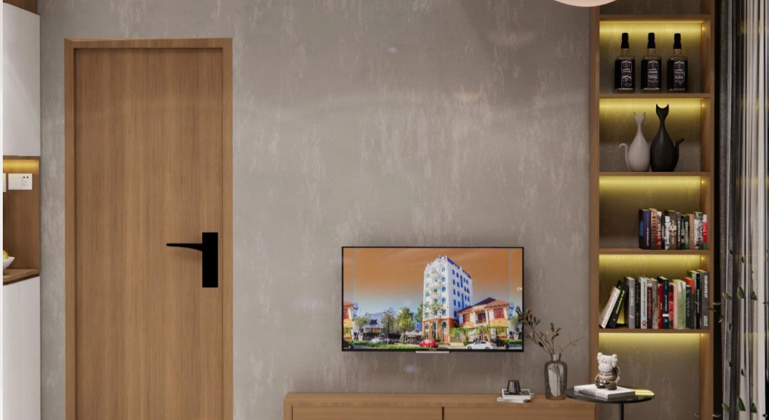Kệ tivi treo hoặc âm tường