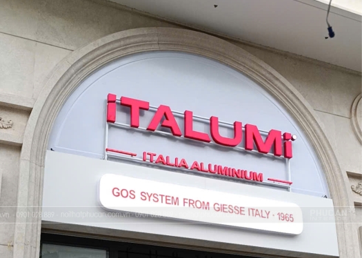Bảng hiệu công trình ITALUMI
