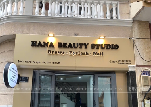 Bảng hiệu công trình SPA HANA
