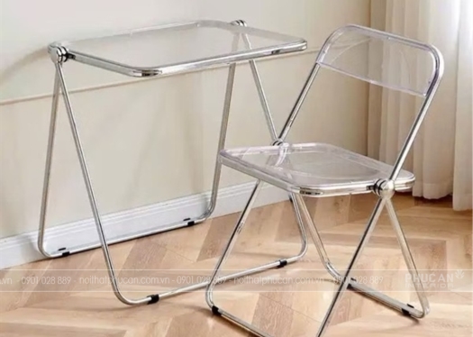 Ghế Nhựa Trong Suốt Gấp Gọn PA084