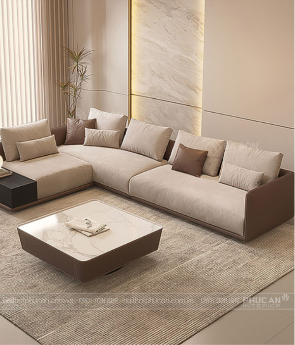 Kích thước sofa phòng khách tiêu chuẩn cho từng loại nhà