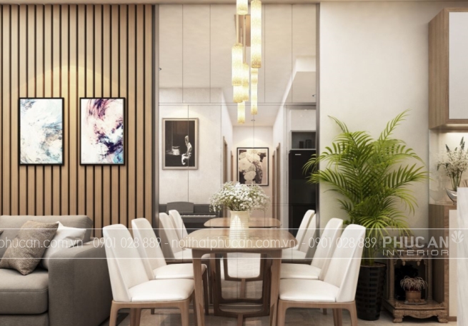 Thiết kế nội thất chung cư anh Phú
