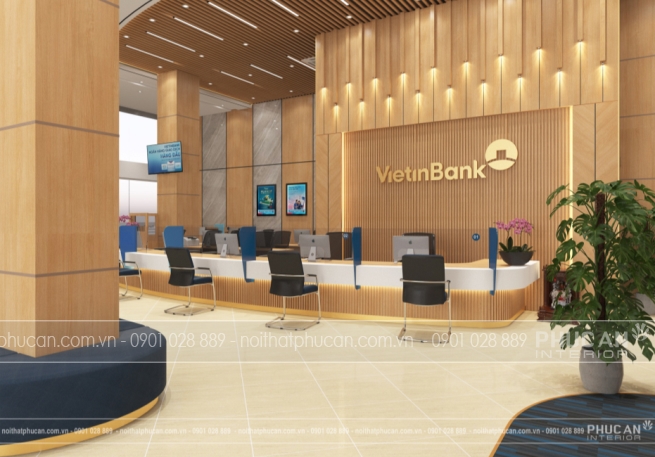 Thiết Kế Nội Thất Ngân Hàng Vietinbank CN5-TP.HCM