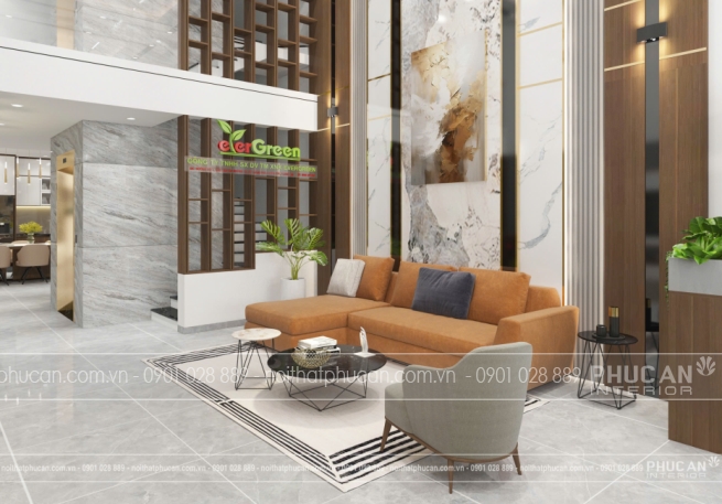 Thiết Kế Nội Thất Văn Phòng Kết Hợp Nhà Ở Evergreen