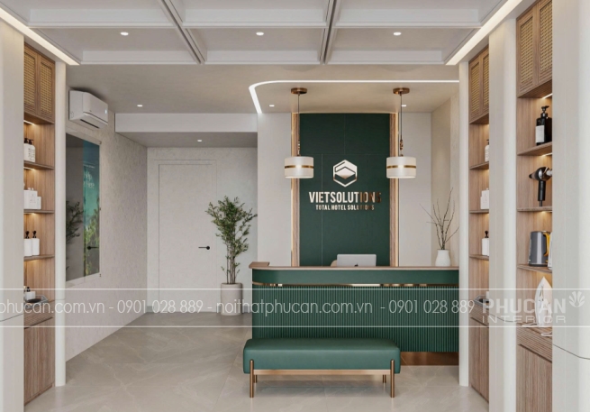 Thiết Kế Nội Thất Văn Phòng Kết Hợp Nhà Ở Vietsolutions