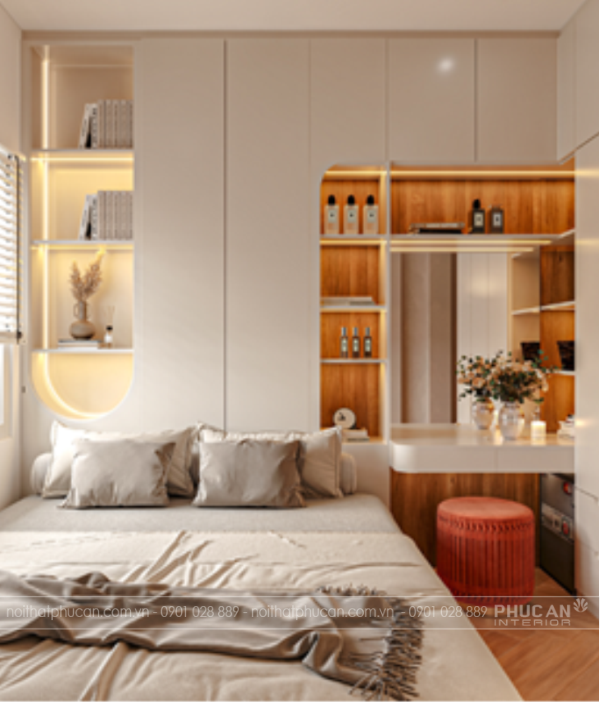 Thiết kế phòng ngủ 10m2 cho vợ chồng: Bí quyết tối ưu không gian nhỏ nhưng vẫn tiện nghi & ấm cúng