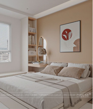 Cách bố trí phòng ngủ nhỏ 9m2, 10m2 cho vợ chồng – Đẹp và tiện nghi