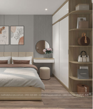 Cách sắp xếp phòng ngủ 9m2 gọn gàng – rộng rãi với mẹo tối ưu không gian từ Nội Thất Phúc An