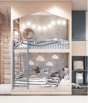 Giường ngủ 2 tầng cho bé – Xu hướng nội thất hiện đại cho gia đình trẻ