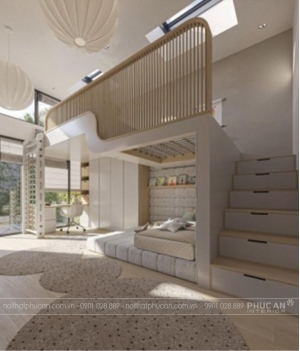 Giường tầng cho bố mẹ và con – Xu hướng nội thất hiện đại cho gia đình trẻ