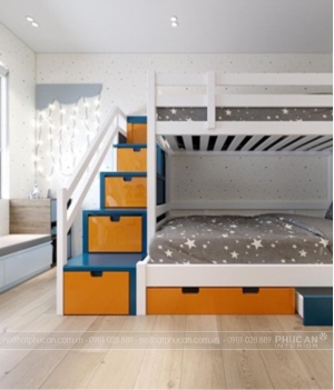 Thiết kế giường tầng cho phòng ngủ nhỏ – Giải pháp tiết kiệm diện tích tối ưu