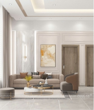 Thiết kế nội thất phòng khách Long An – Gợi ý phong cách hiện đại & sang trọng